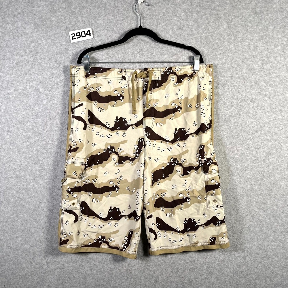 Y2K Sand‎ n Sun Board Shorts Men Multicolor Printed Beach Swimwear Surfing